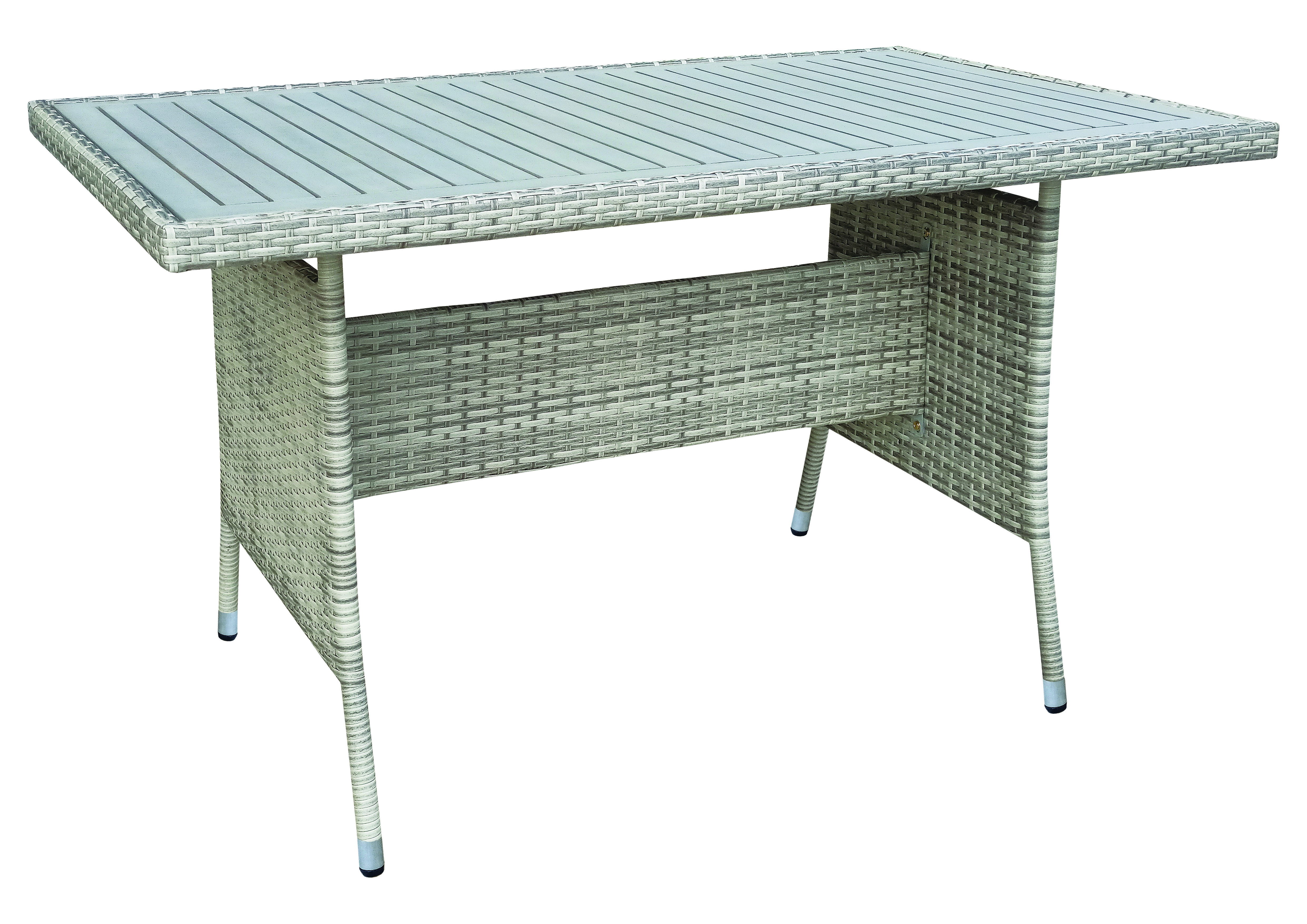 Απεικονίζεται το τραπέζι από γωνιακή λήψη.